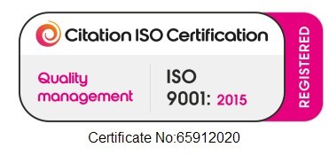 Citation ISO 9001:2015 quality management certification, certificate 65912020